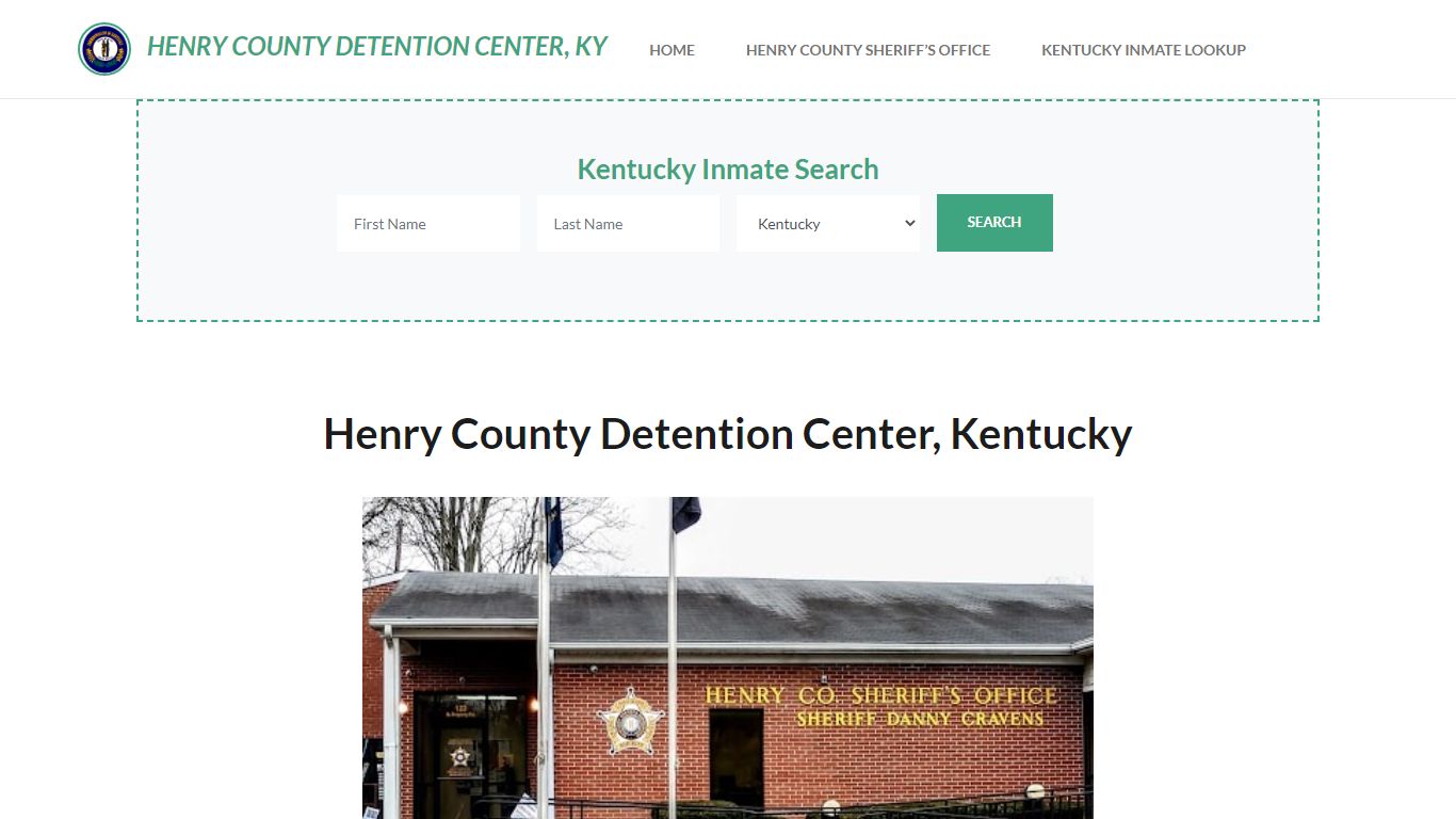 Henry County Detention Center, KY Inmate Roster, Offender Search